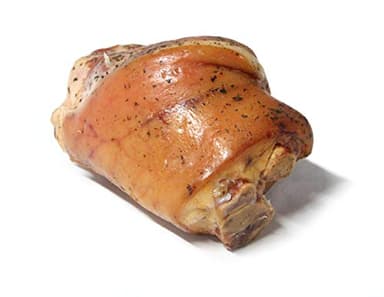 GUSTOS - Stinco di Maiale Affumicato, 1,2 kg, da Carne di Maiale Selezionata, Speziata e Precotta, Prodotto Sottovuoto Artigianale Altoatesino