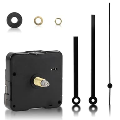 Orologio Silenzioso del Movimento Lungo Albero, Applicabile a Coppia Elevata Meccanismo di Movimento Dell'Orologio, Movimento dell'orologio Sostituzione Parti di Orologio Fai Da Te 22mm (Nero)