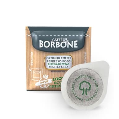 CAFFÈ BORBONE Cialda Compostabile, Miscela Nera - 50 Cialde - Sistema ESE