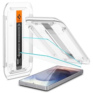 Spigen Glas.tR EZ Fit Vetro Temperato compatibile con Samsung Galaxy S25 Ultra, Cristallino, Installazione Facile, 2 Pezzi, Durezza 9H Pellicola prottetiva