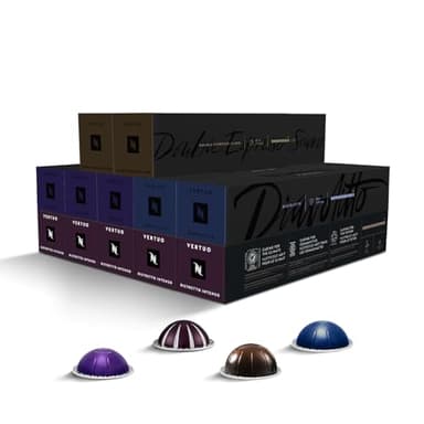 CAPSULE NESPRESSO ORIGINALI - Selezione Caffè Intense Vertuo da 120 Capsule Nespresso Caffè, Linea Vertuo, Intensità da 8 a 12 (su 12), Ristretto, Espresso, Double Espresso