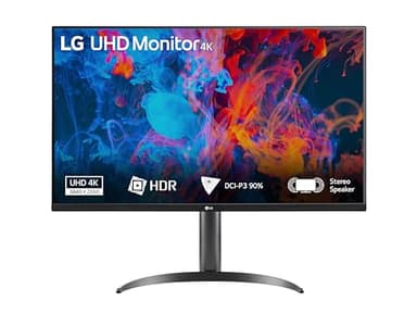 LG 32UR550K Monitor 32" Ultra HD 4K, 3840x2160, HDR 10, DCI-P3 90%, Speaker Stereo 10W, 60Hz, 4ms, HDMI 2.0, DisplayPort, Uscita Cuffie, Stand Pivot, Nero