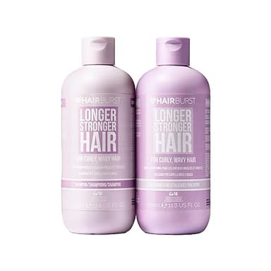 HAIR BURST Set Ricci & Mossi — Shampoo e Balsamo, Senza Solfati/SLS/Parabeni, Aminoacidi, Estratto di Mandorla, Olio di Ciliegia - Definizione Ricci, Anti-Crespo, Idratazione