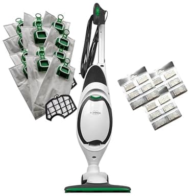 DIERRESTORE - Aspirapolvere Folletto VK150 - NUOVA - + Spazzola HD50 E 3 Anni Di Fornitura Sacchetti + Profumi + Filtri Motore – Potenza 60.000 giri/min, (2 ANNI GARANZIA CON THE POINT FOLLETTO)