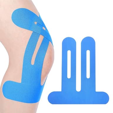 SUNNIFLY 10 Pezzi Nastro Kinesiologico per Ginocchio, Kinesio Taping per Sostegno Muscolare e Prevenzione Infortuni, Tape Kinesiologico, Tape Sportivo Elasticizzato con Adesivo Ipoallergenico