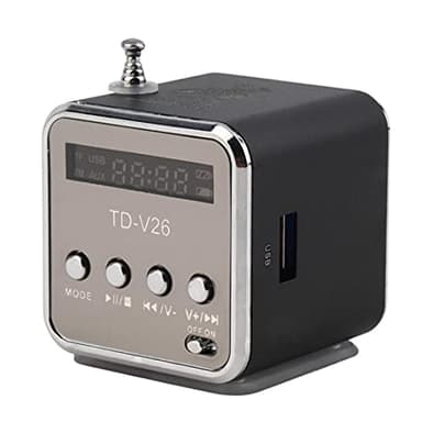 Altoparlante Bluetooth Portatile con Audio Stereo, Bluetooth, Bassup, Accoppiamento Stereo Wireless, Altoparlante, Radio USB/TF/FM (Black)