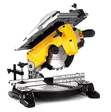 Troncatrice 'Tr-076' Per Legno. Struttura In Alluminio Pressofuso. Piano Lavoro 382X270 Mm con Righello. Capacità Di Taglio A 90° 120X57 Mm. Angolo Regolabile Da 0° A 45° (55X70Mm) Obliquo A 45°