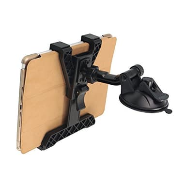 Supporto Auto Tablet 3 in 1, Supporto iPad per Camion [Versione con Ventosa Potente] Culla Universale per Cruscotto e Parabrezza per iPad, iPad Mini, Galaxy Tab | Adatto a Tutti i Tablet da 6"- 11"