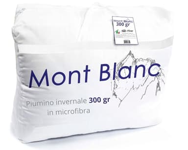 Tata Home Piumino Invernale Matrimoniale Caldo Imbottitura da 300 gr/mq in Morbida Microfibra Piumone Invernale Pesante Misura 2 Piazze cm 250x200 Colore Bianco