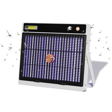 Lampada Antizanzare di Emergenza da 3000 V, Antizanzare Elettrico USB, Dotato di Sistema di Cattura delle Zanzare e Spazzola, Non Tossico ed Ecologico, Adatto per Uso Interno, Giardino e Campeggio