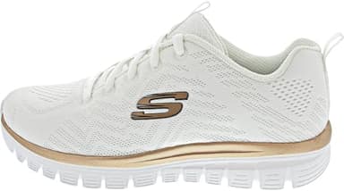 Skechers Graceful Get Connected 12615 WTRG, Pompa Donna, Bianco, 37 EU, Bianco, 37 EU