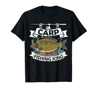 Vintage Carp Fishing King Carpa pescatore regalo carpa pesca Maglietta