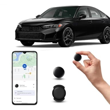 Airtag Android, GPS Tracker per Auto, Magnetico Nascosto Localizzatore Gps Senza SIM, GPS Auto Localizzatore Compatibile congoo- gle Find My App per Bambini, Auto, Animali Domestici (1 nero)