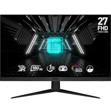 MSI G2712F Monitor Gaming 27" FHD IPS Ultra Rapid (1920x1080), 180 Hz, 1ms /GtG), 96% di gamma cromatica sRGB, Adaptive Sync - DP 1.2a, HDMI 2.0b CEC, VESA 100x100, Casse non incluse