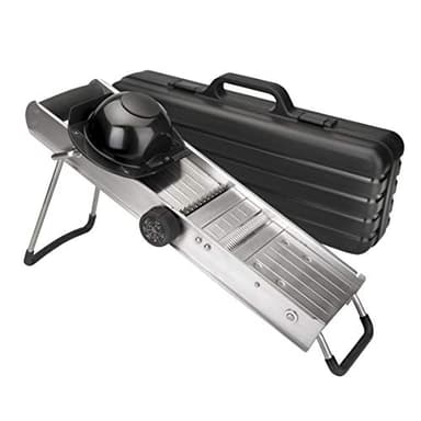 Lacor 60357- Mandolina Inox con protettore Lama Revolver