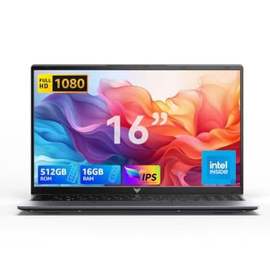 ACEMAGIC PC Portatile 16 Pollici,16GB DDR4 RAM 512GB SSD(espansione 2TB),N97(fino a 3,60 Ghz),1900 * 1200 IPS Full HD Notebook,WiFi,BT5.0,Type_C,USB3.2,HDMI,Computer Portatile Ufficio Home(Grigio)