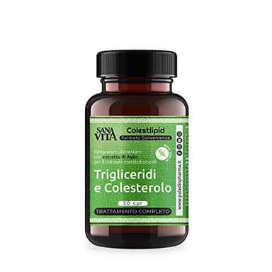Sanavita - Colestlipid Integratore Alimentare, 50 Compresse per il controllo del metabolismo dei trigliceridi e del colesterolo - Monakolina K e Coenzima Q10