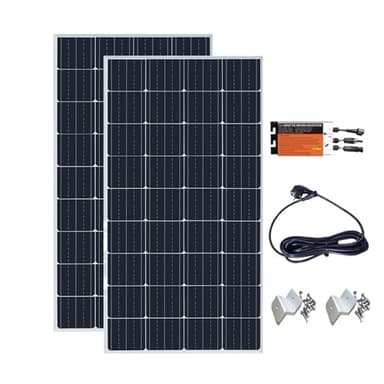 Pannello Solare In Vetro Da 800 W Fotovoltaico Balcone Casa For Micro Inverter Con Presa Sulla Rete Fornitura Energia Efficiente Affidabile(400w plug and play)