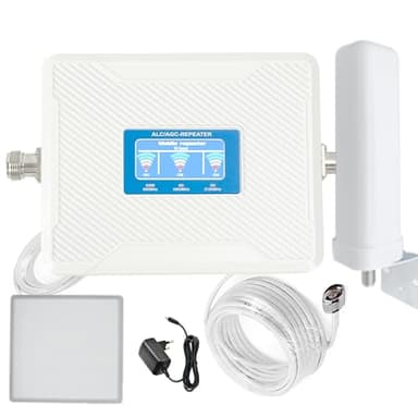 Amplificatore di Segnale Mobile Triband, GSM 4G 3G 2G LTE WCDMA (900/1800/2100mhz Band1/3/8 AGC)