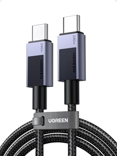 UGREEN Cavo USB C PD 3.1 240W, Cable Type C Ricarica Rapida 140W 100W 60W, Compatibile con Macbook, iPad Air, Dell, Thinkpad, iPhone 16/15 Plus Pro Max, Galaxy S24 Ultra, ecc. 1M