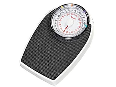 Girmi BP55 Bilancia Meccanica Pesapersone, 4 indicatori segnapeso, Pedana antiscivolo, Grande visore 17 cm