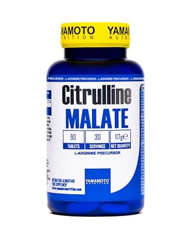 IAF Network S.p.A. (Italy) YAMAMOTO NUTRITION Citrulline MALATE 90 Compresse, Integratore Alimentare a base di L-Citrullina e Acido Malico, Fornisce Supporto Energetico
