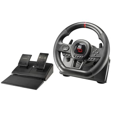 SUBSONIC Superdrive - SV650 Racing Wheel con pedali, Shift & Vibration - Xbox serie X/S, Switch, PS4, Xbox One, PC, PS3 (programmabile per tutti i giochi)