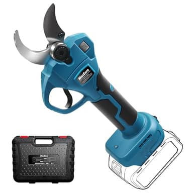MaxEarn Forbice elettrica a batteria per Makita BL-18V, 40mm Forbice da giardino, Max apertura 65mm Forbice a batteria con motore senza spazzole, display LCD, cesoia per potatura di alberi (senza