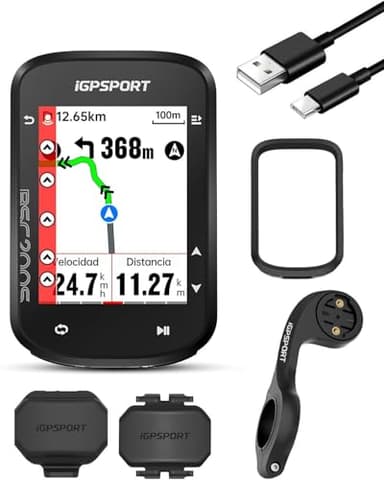 iGPSPORT BSC200S GPS Ciclocomputer Navigazione Percorso Colori Schermo Computer Funzione Guida Continua Rilevamento Movimento Navigazione One-Touch Compatibile Radar Intelligente Fanale Posteriore