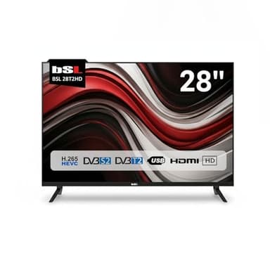 TV 28" pollici BSL-28T2HD TV LED HD 1366x768 | 60Hz | USB | DVBT2 HD HEVC | DVB-S2 | HDMI