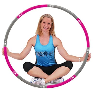 ResultSport - Hula Hoop Fitness Dimagrire, 100cm, Hula Hoop per Adulti e Bambini