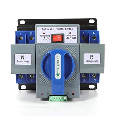 Doppio alimentatore di rete, 2P 63 A, 220 V, interruttore di trasferimento automatico, interruttore a doppio trasferimento per corrente domestica, inverter, solare, grandi luoghi