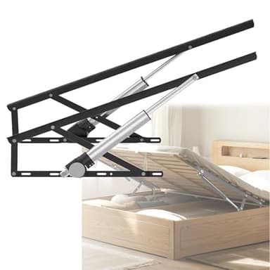 Oiyekntd Kit di Sollevamento Elettrico per Letto ad Alta Resistenza, 2 rialzi elettrici per Letto ad Alta Resistenza con Telecomando, per riporre scatole, divani, Letti, salvaspazio Black-0.8m