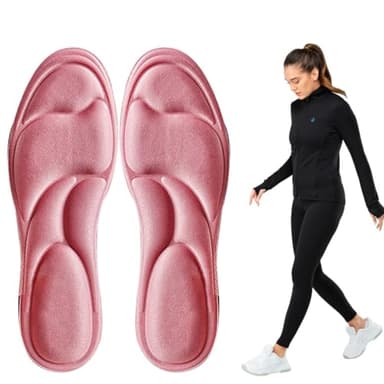 EUYKQNOI Solette in Memory Foam 4D Con Supporto per Arco Plantare,Solette Ortopediche,Soletta Ortopedica Sport Solette,Inserti per Scarpe da Ginnastica Scarpe Sportive,Comode per Ammortizzazione,37-38