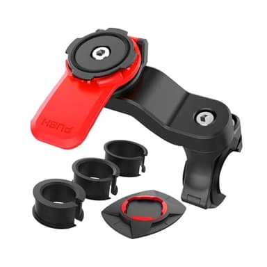 Taomeng Supporto Manubrio per Moto, Porta Cellulare Bici Universale Supporto per Bicicletta E Moto, Supporto Telefono per MTB, Staccabile & Universale Ruotabile A 360 °
