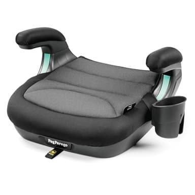 Peg Perego Viaggio Shuttle Seggiolino Auto, Rialzo Auto con ISOFIX per Bambini da 125 a 150 cm (6-12 anni), 22-36 kg, Crystal Black