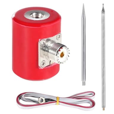 JANZU Antenna QRP 5M/16.4FT 14M-30MHz 300W HF Antenna Multifunzione Portatile in Acciaio Inossidabile 1/4 Lunghezza D' USDX Radio Facile da Usare