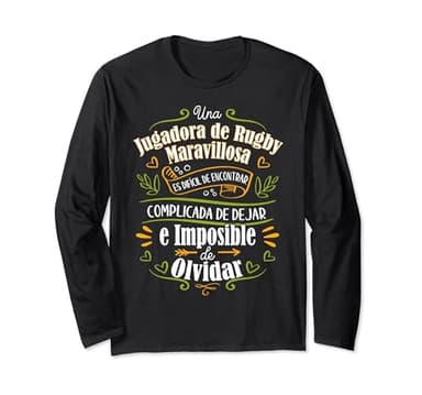 Una Jugadora de Rugby Maravillosa Mujer Regalo Rugbista Maglia a Manica