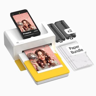 KODAK Dock Plus Stampante Fotografica 10 x 15 cm, 50 Fogli, Stampante Smartphone con Dock & Bluetooth per iPhone & Android, Stampe a Colori Istantanee, Sublimazione 4PASS