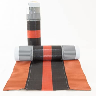 FTMETALLI - Nastro Sottocolmo ventilato - Rotolo 5 metri in alluminio e polipropilene per l'areazione dei colmo dei tetti - Rosso Mattone - Made in Italy