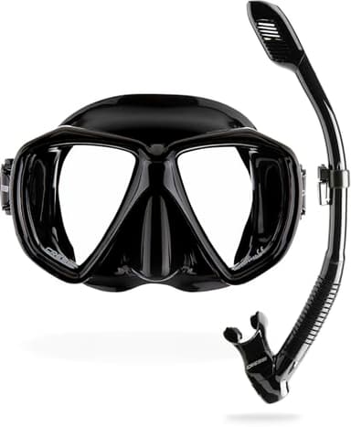 Cressi Set Ranger & Dry - High-quality Snorkel Set for Adults, Mask and Snorkel in Practical Case