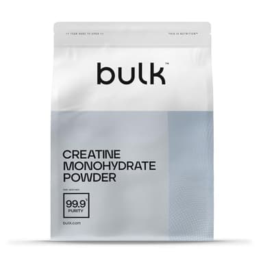 Bulk Creatina Monoidrato Polvere 500 g | 147 porzioni | Creatina pura | Senza aroma | Vegano e Halal | Ideale per fitness, allenamento e palestra | Si scioglie facilmente