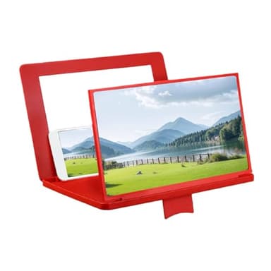 Amplificatore cinematografico per smartphone - Lente d'ingrandimento per proiezione HD, dispositivo di supporto pieghevole con angolo di visione regolabile, specchio 3D migliorato, pannello antirifles