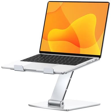 CIRYCASE Supporto PC Portatile, Regolabile Laptop Stand Scrivania Ergonomico, Pieghevole Rialzo PC Porta Ventilato Raffreddamento Rapido Alluminio, Set di Accessori per Tablet DVD 10-16" Notebooks