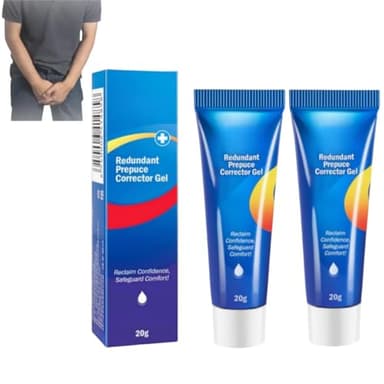 Gel naturale per la correzione della fimosi, recupero facile, sicuro e indolore, gel per la correzione della fimosi del prepuzio maschile, crema per la fimosi per adulti, veloce e delicata (2 Pezzo)