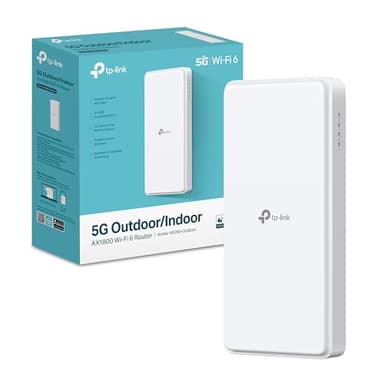 TP-Link Archer NX200-Outdoor Router 5G con SIM da Esterno, 5G Cat19, Velocità di Download fino a 4.67Gbps AX1800 Dual-Band, Porta2.5GE, Supporta PoE passivo e 802.3af/802.3at, IP66, Montaggio Facile