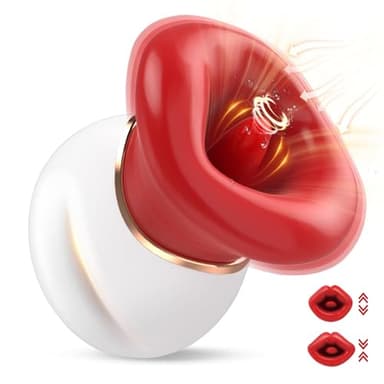 Succhia Clotoride Vibratore Donna Sex Toys - Vibratoreper Donna Piccolo con 3 Suzione 3 Leccata, Stimolatore Clitorideo Potente Vibratori Sex Toy, Giochi Erotici per Clitoride Vagina Capezzolo Anale