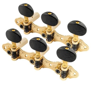Musiclily Pro L3+R3 Stile Baker Set Meccaniche per Chitarra Classica, Dorato