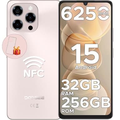 DOOGEE Note 58 Pro Smartphone Android 15, 32GB+256GB/TF 2TB Cellulari, 6250mAh Telefono Cellulare, 6.75" 90Hz Octa-Core Telefoni, 16MP+8MP/Fingerprint/Face ID/4G Dual SIM/Widevine L1/OTG/Tipo-C/NFC