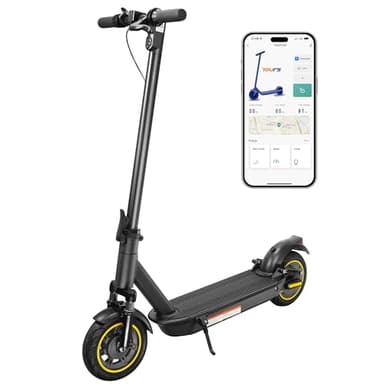 Monopattino elettrico da 10 pollici per adulti con controllo applicazione/sistema di doppia frenatura/ammortizzatori anteriori e posteriori, 60 km di lunghezza raggiungibile, carico 286 LB